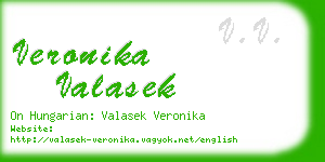 veronika valasek business card